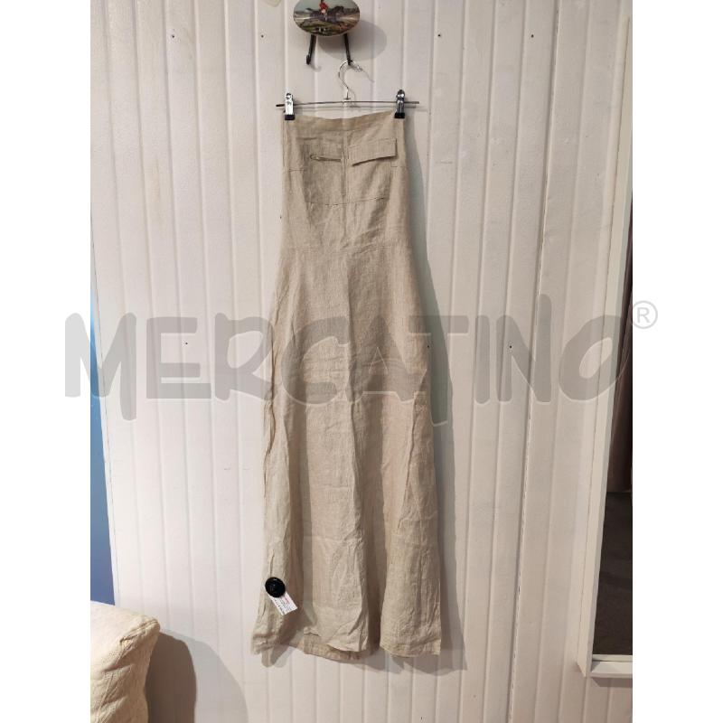 ABITO DONNA FUSION BEIGE LINO DOPPIA TASCA PETTO | Mercatino dell'Usato Mestre 1