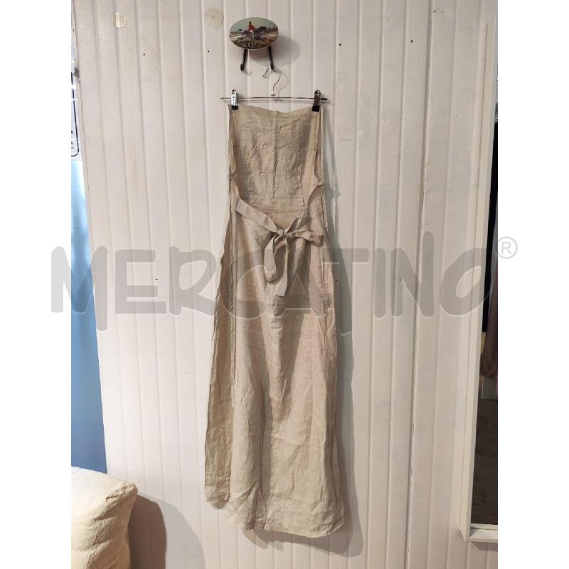 ABITO DONNA FUSION BEIGE LINO DOPPIA TASCA PETTO | Mercatino dell'Usato Mestre 2