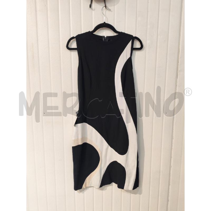 ABITO DONNA GATTINONI BIANCO NERO ROSA  | Mercatino dell'Usato Mestre 1