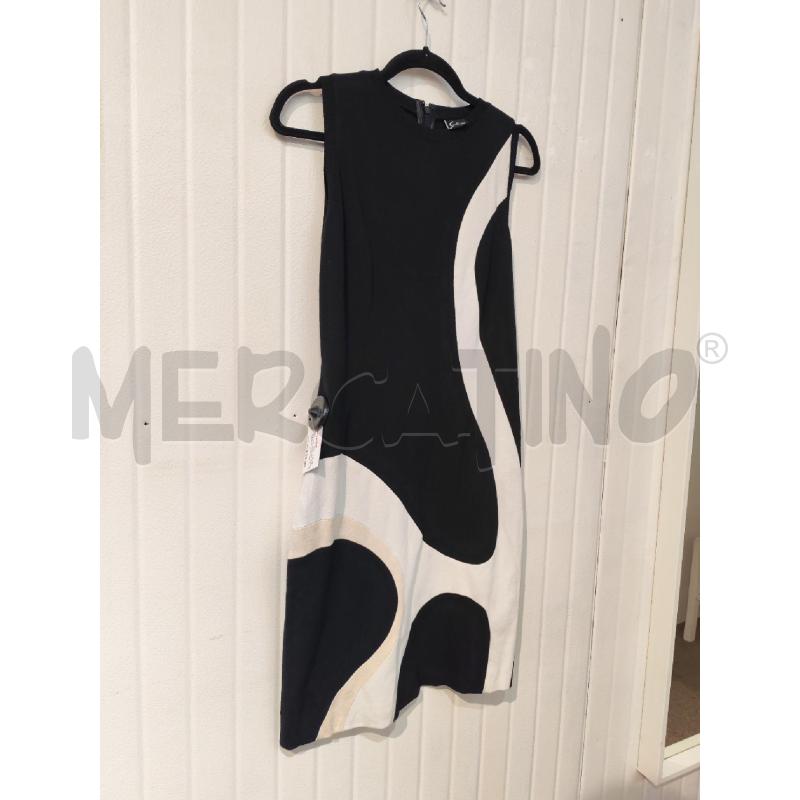 ABITO DONNA GATTINONI BIANCO NERO ROSA  | Mercatino dell'Usato Mestre 3
