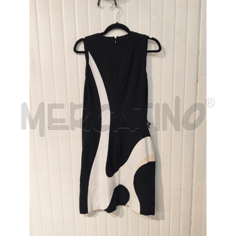 ABITO DONNA GATTINONI BIANCO NERO ROSA  | Mercatino dell'Usato Mestre 4