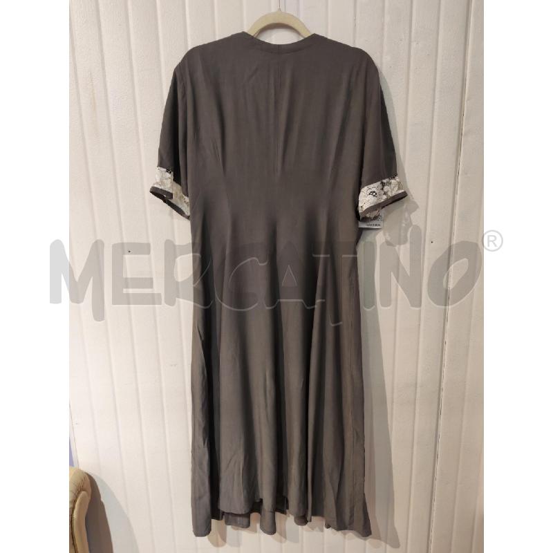 ABITO DONNA GRIGIO PIZZO BIANCO LUNGO SARTORIALE | Mercatino dell'Usato Mestre 5