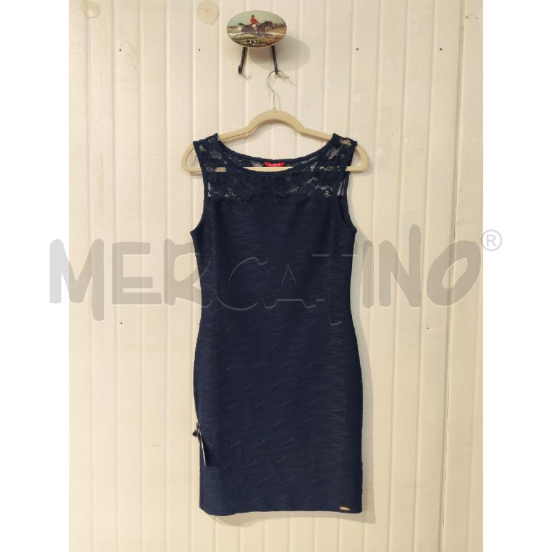 ABITO DONNA GUESS BLU NOTTE FANTASIA RIGHE ONDULATE | Mercatino dell'Usato Mestre 1
