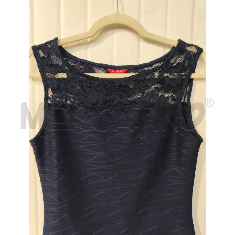 ABITO DONNA GUESS BLU NOTTE FANTASIA RIGHE ONDULATE | Mercatino dell'Usato Mestre 2