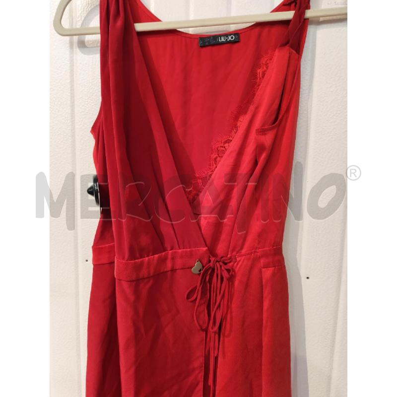 ABITO DONNA LIUJO SETA34 ROSSO A PORTAFOGLIO | Mercatino dell'Usato Mestre 2