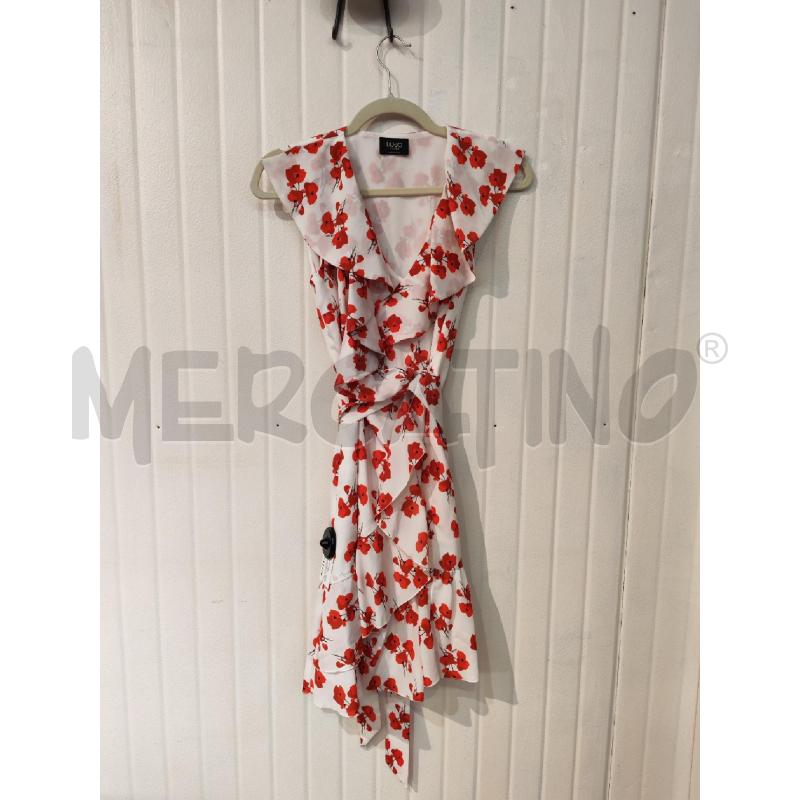 ABITO DONNA LIU JO BIANCO FIORI ROSSI | Mercatino dell'Usato Mestre 1