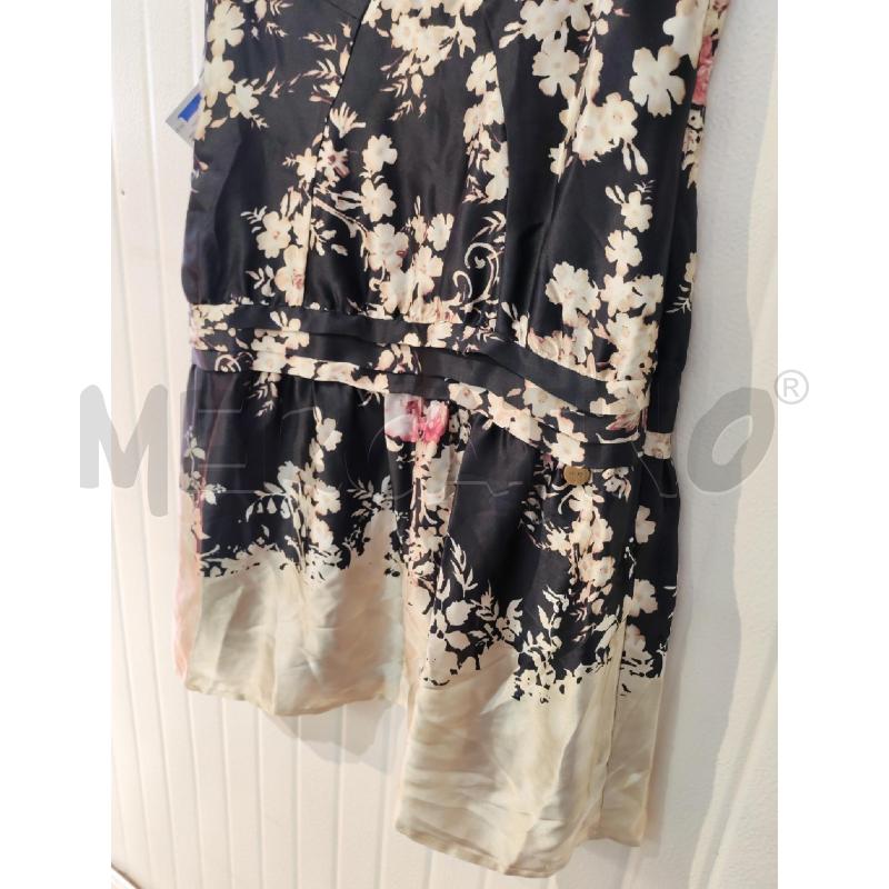 ABITO DONNA LIU JO NERO FIORI BEIGE | Mercatino dell'Usato Mestre 4