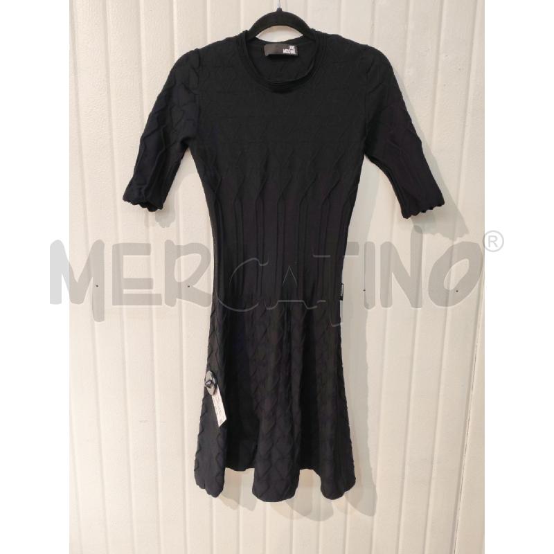ABITO DONNA LOVE MOSCHINO NERO MANICHE 3/4 | Mercatino dell'Usato Mestre 1