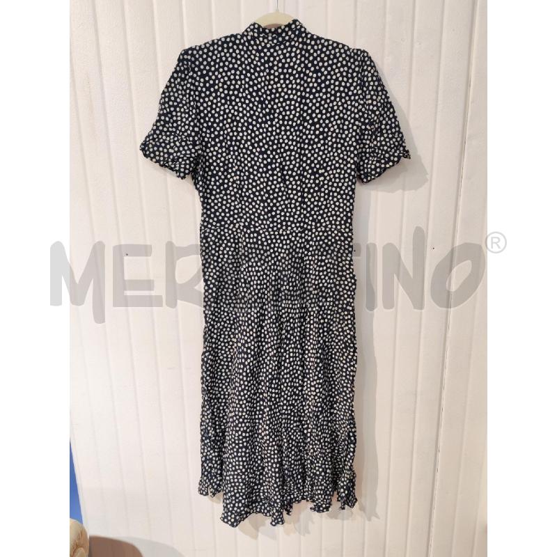 ABITO DONNA LUISA SPAGNOLI BLU CON POIS CREMA | Mercatino dell'Usato Mestre 4