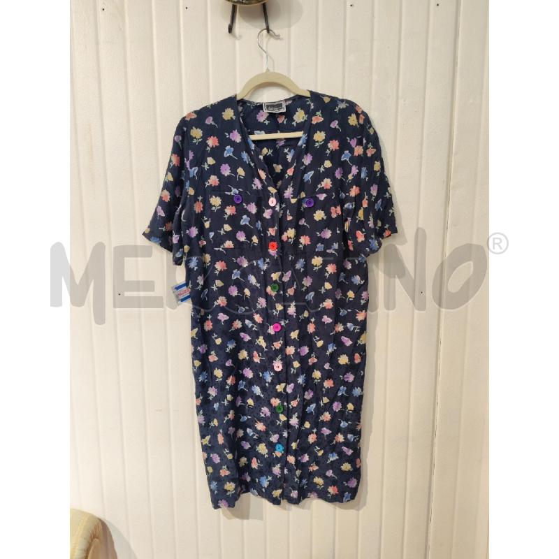 ABITO DONNA LUISA SPAGNOLI BLU FIORI COLROATI  | Mercatino dell'Usato Mestre 1