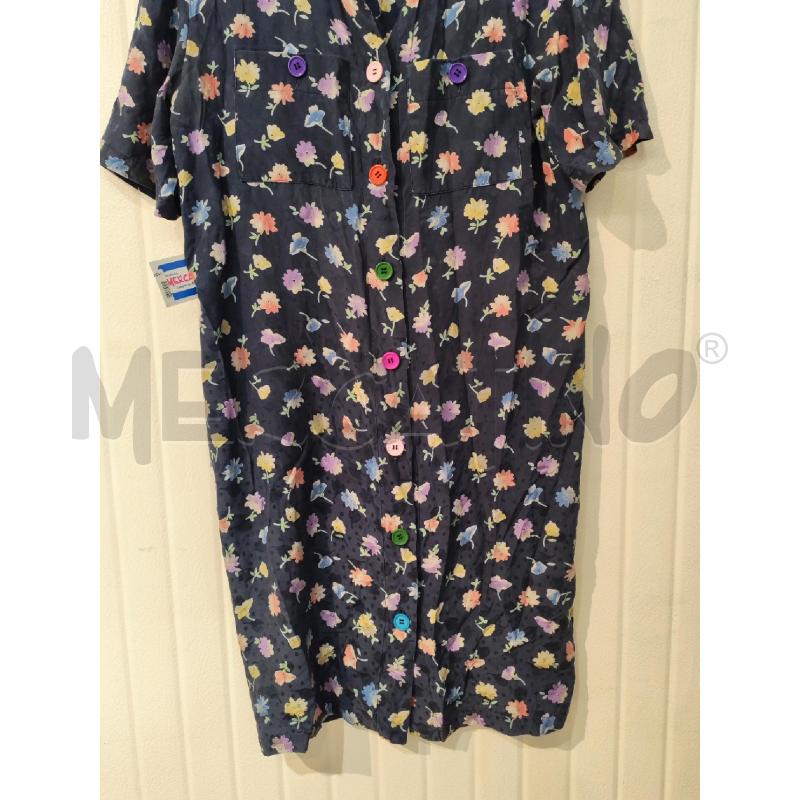 ABITO DONNA LUISA SPAGNOLI BLU FIORI COLROATI  | Mercatino dell'Usato Mestre 3