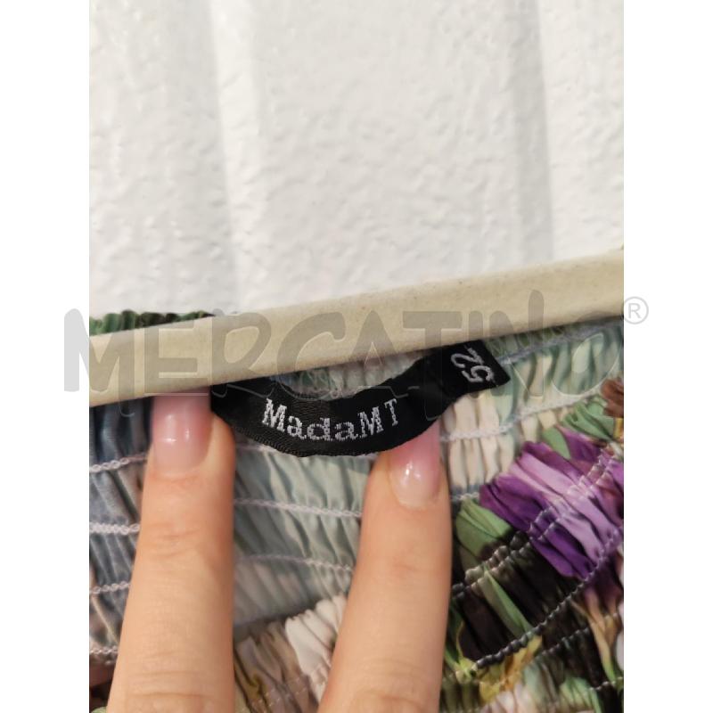 ABITO DONNA MADAMT BIANCO VERDE VIOLA FIORI LUNGO | Mercatino dell'Usato Mestre 2