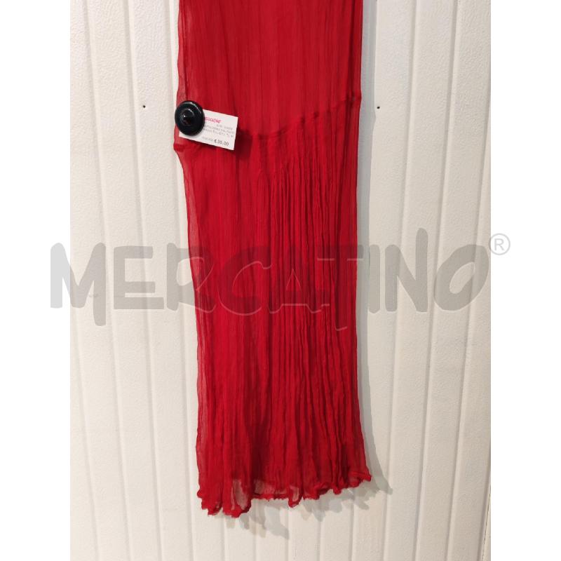 ABITO DONNA MALIPARMI ROSSO TULLE PLISSETTATO | Mercatino dell'Usato Mestre 3