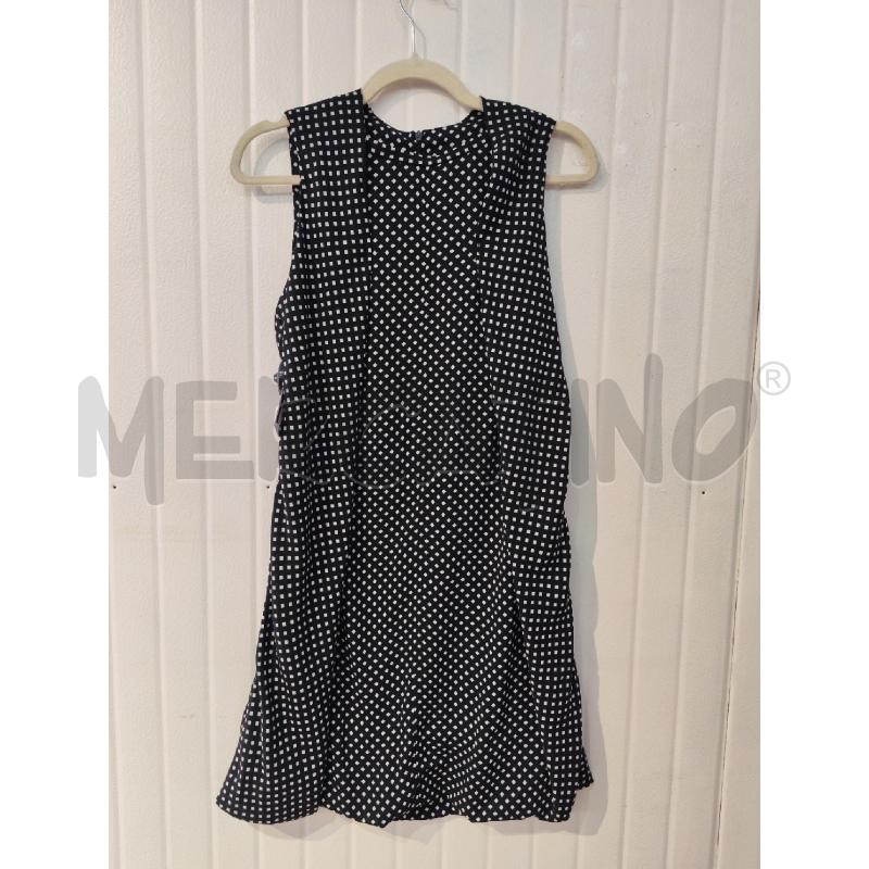 ABITO DONNA MANILE GRACE NERO QUADRETTI BIANCHI | Mercatino dell'Usato Mestre 1