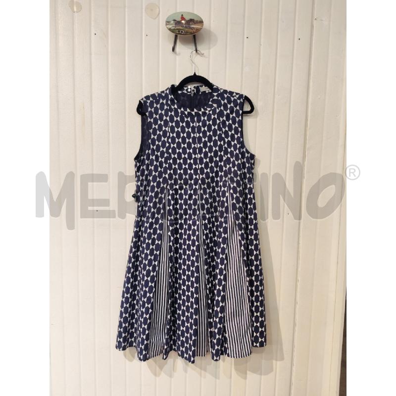 ABITO DONNA MARELLA FANTASIA BIANCA E BLU | Mercatino dell'Usato Mestre 1