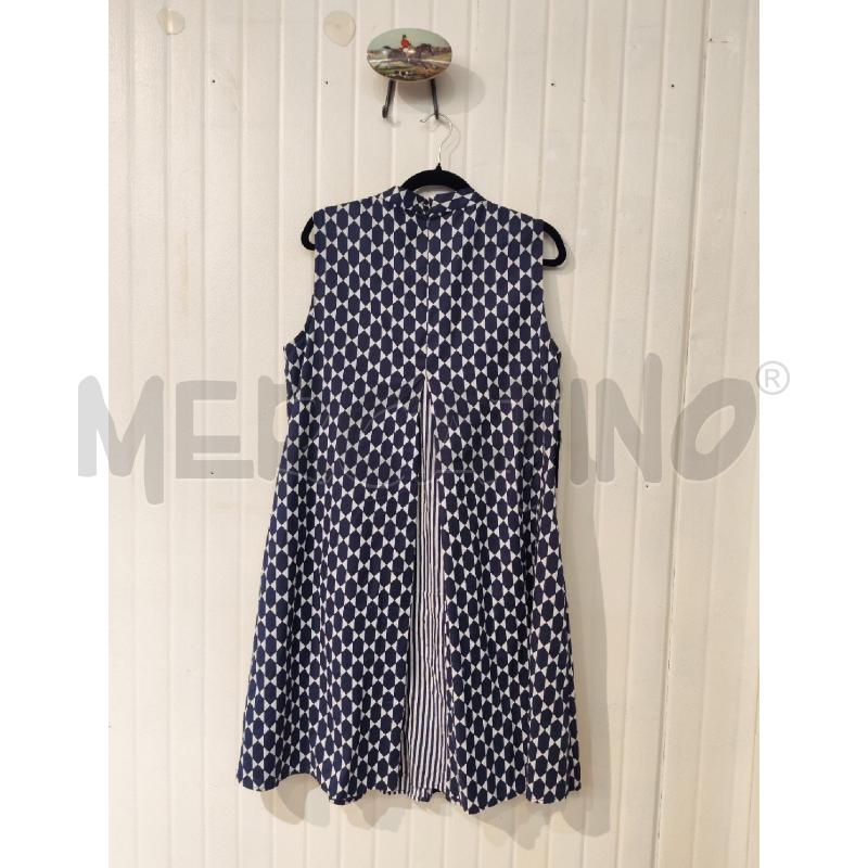 ABITO DONNA MARELLA FANTASIA BIANCA E BLU | Mercatino dell'Usato Mestre 3