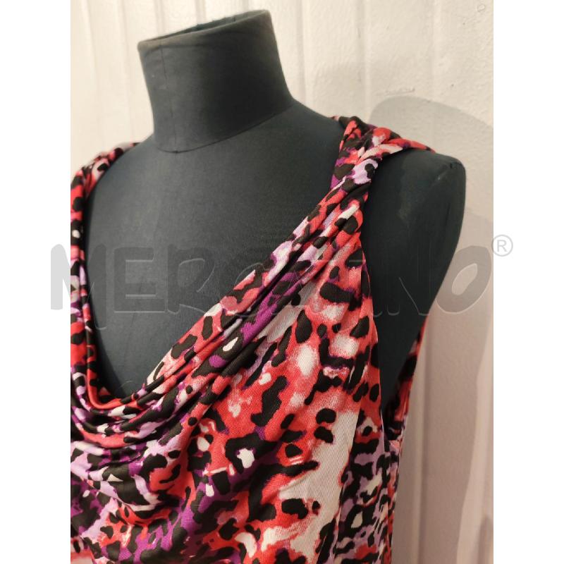 ABITO DONNA MARELLA LEOPARDATO ROSSO VIOLA | Mercatino dell'Usato Mestre 2