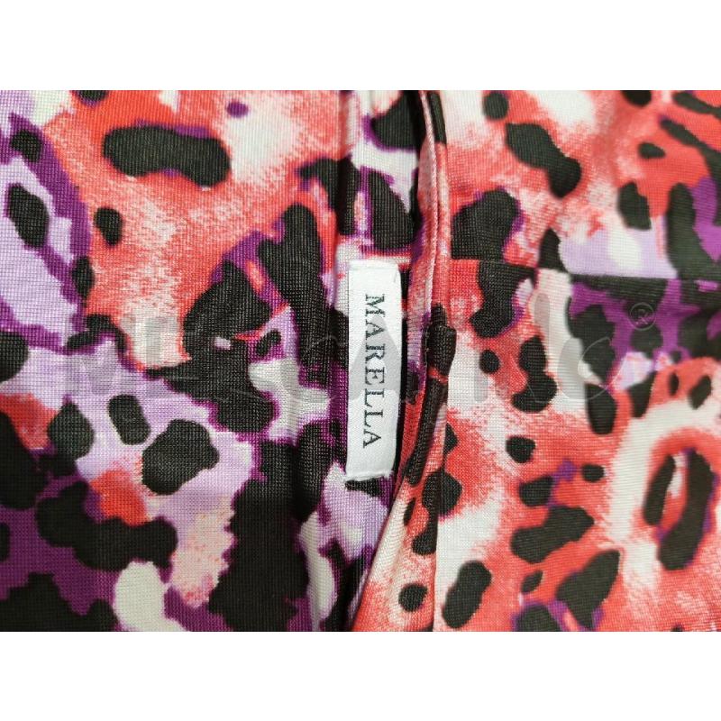 ABITO DONNA MARELLA LEOPARDATO ROSSO VIOLA | Mercatino dell'Usato Mestre 4
