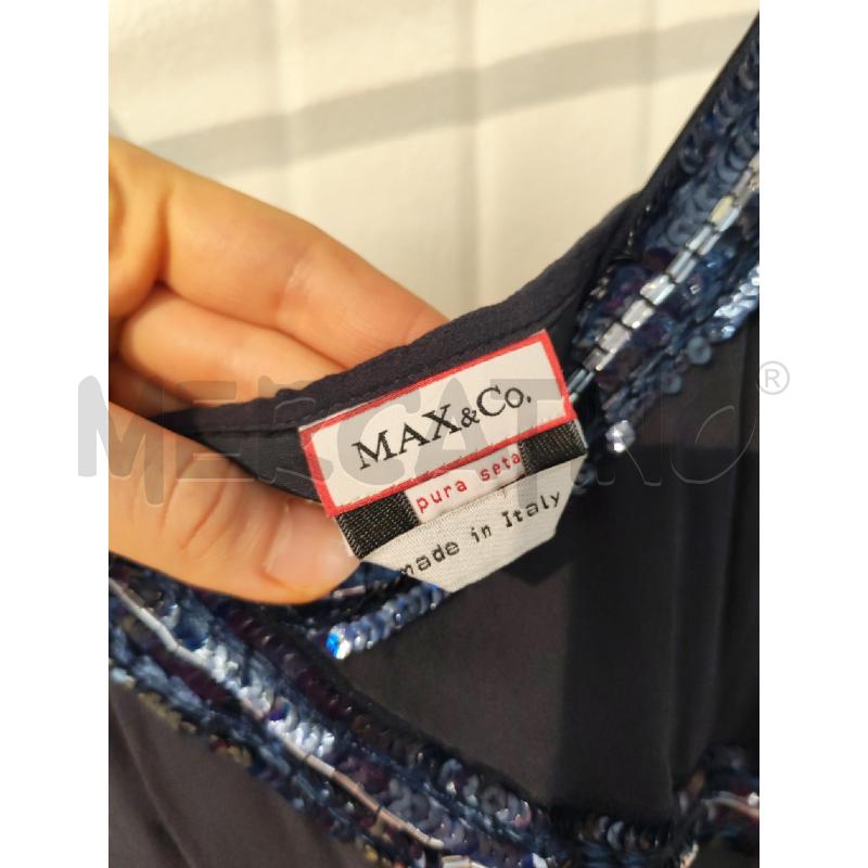 ABITO DONNA MAX&CO BLU CON PERLINE E PAILETTES | Mercatino dell'Usato Mestre 2