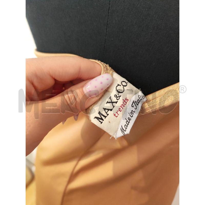 ABITO DONNA MAX&CO DORATO LUNGO | Mercatino dell'Usato Mestre 4