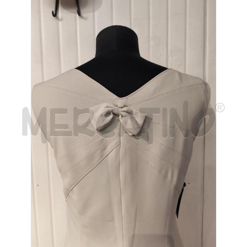 ABITO DONNA MAX&CO GRIGIO CHIARO CON FIOCCO DIETRO | Mercatino dell'Usato Mestre 3