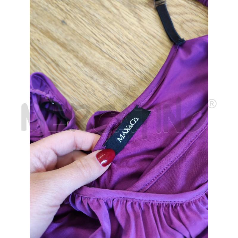 ABITO DONNA MAX&CO VIOLA SPALLA VOLANT | Mercatino dell'Usato Mestre 3