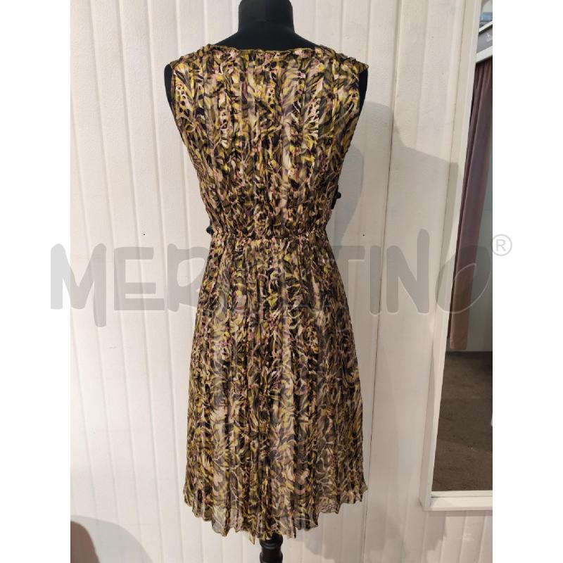 ABITO DONNA MAX MARA VERDE SETA CON STOLA NERA | Mercatino dell'Usato Mestre 4