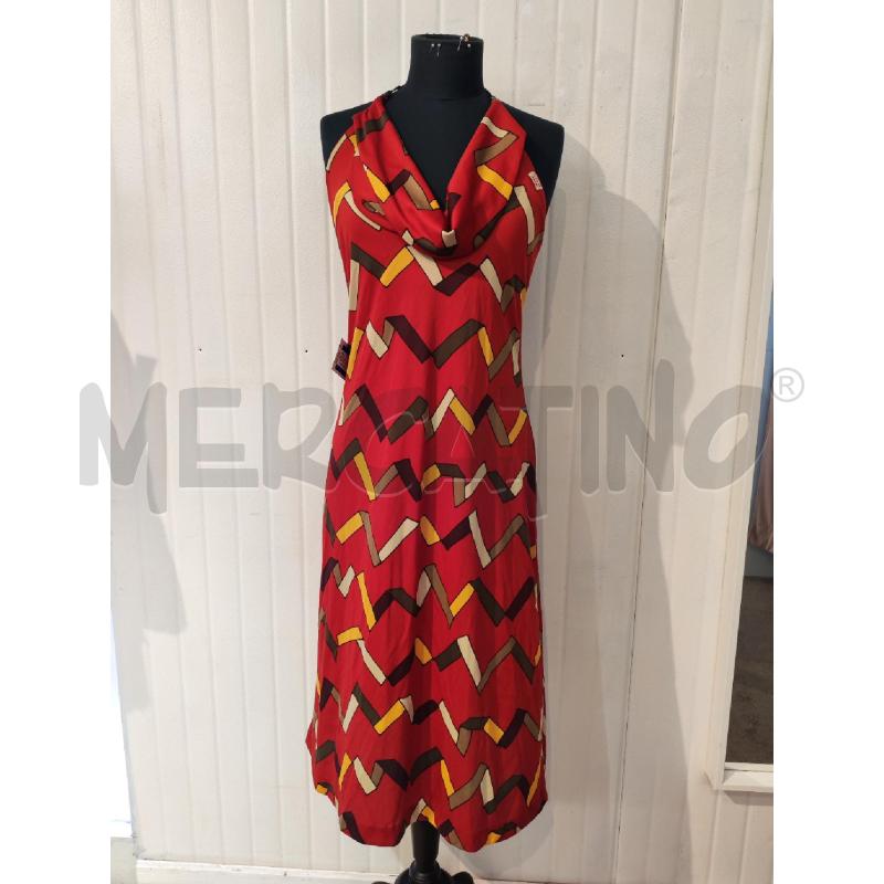 ABITO DONNA MISS SIXTY ROSSO FANTASIA MARRONE CATENA | Mercatino dell'Usato Mestre 1