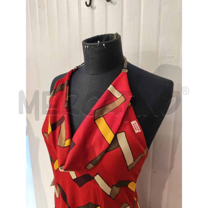 ABITO DONNA MISS SIXTY ROSSO FANTASIA MARRONE CATENA | Mercatino dell'Usato Mestre 2