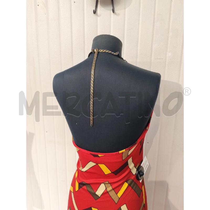 ABITO DONNA MISS SIXTY ROSSO FANTASIA MARRONE CATENA | Mercatino dell'Usato Mestre 4