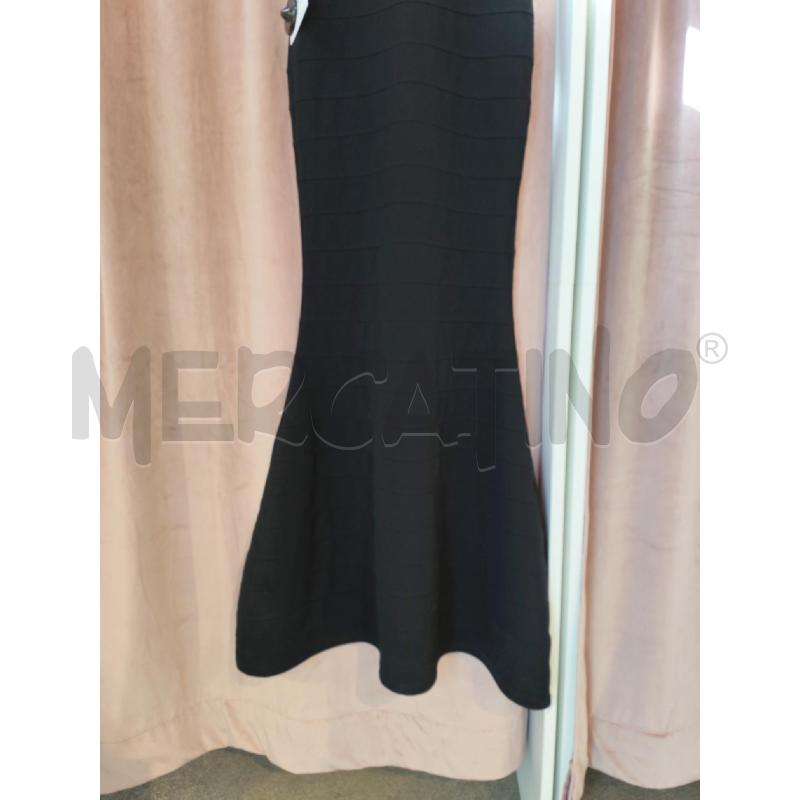 ABITO DONNA MIUSOL NERO LUNGO A SIRENA ELASTICIZZATO | Mercatino dell'Usato Mestre 3