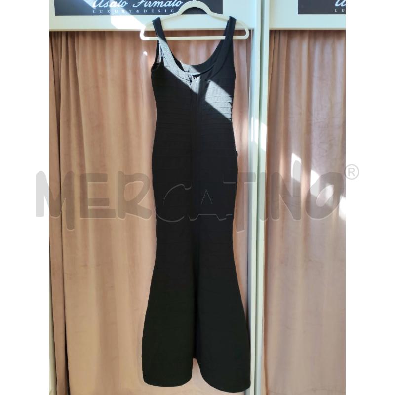 ABITO DONNA MIUSOL NERO LUNGO A SIRENA ELASTICIZZATO | Mercatino dell'Usato Mestre 5