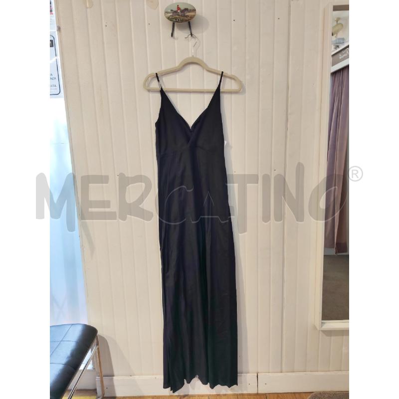 ABITO DONNA MOMONI NERO UNGO BANDA DORATA SULLO SCOLLO | Mercatino dell'Usato Mestre 4
