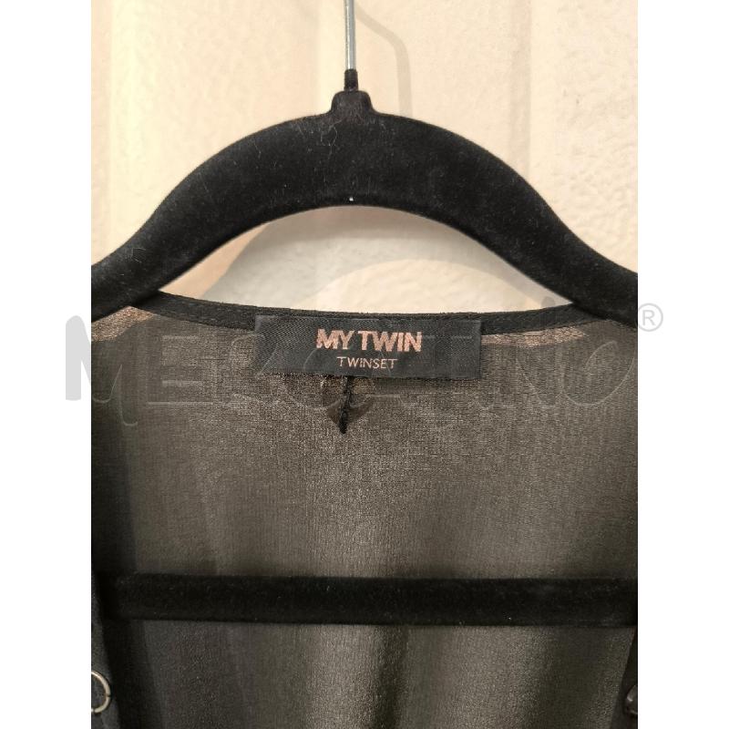 ABITO DONNA MY TWINSET NERO CON BORCHIETTE DECOLTE E SOTTOVESTE  | Mercatino dell'Usato Mestre 2