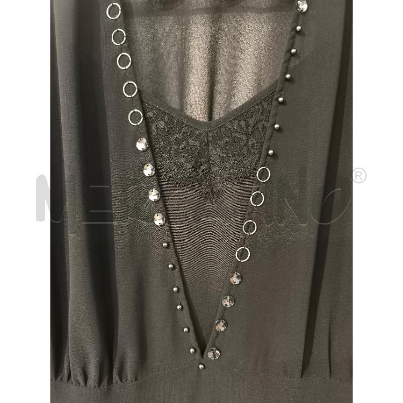 ABITO DONNA MY TWINSET NERO CON BORCHIETTE DECOLTE E SOTTOVESTE  | Mercatino dell'Usato Mestre 3