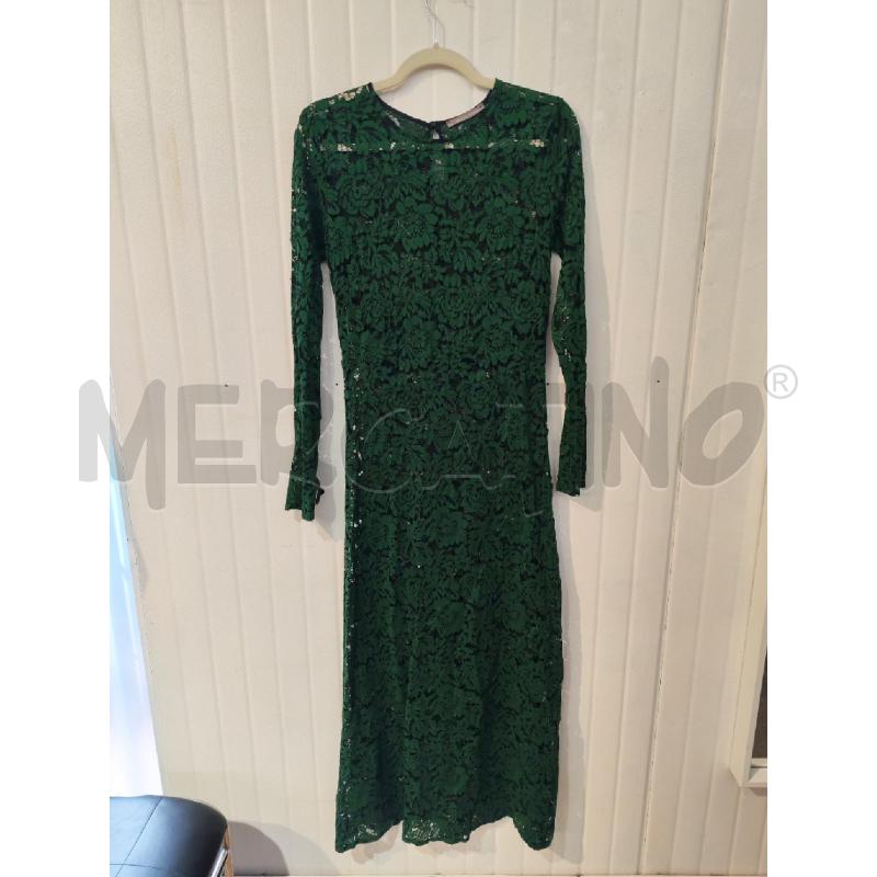 ABITO DONNA OLIVIA HOPS VERDE BOTTIGLA PIZZO RICAMO | Mercatino dell'Usato Mestre 1