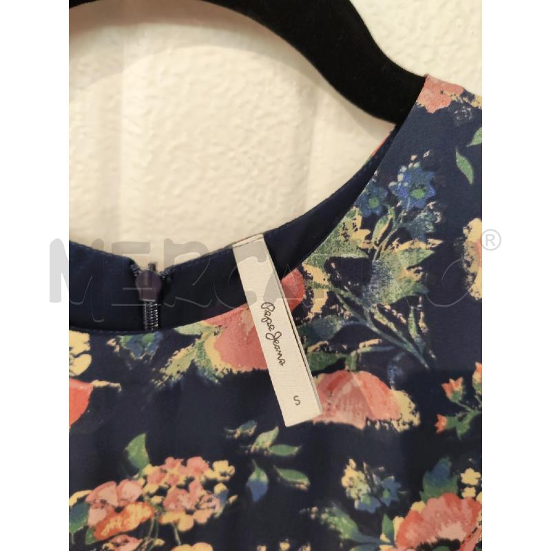 ABITO DONNA PEPE JEANS BLU FANTASIA FIORI ROSA | Mercatino dell'Usato Mestre 2