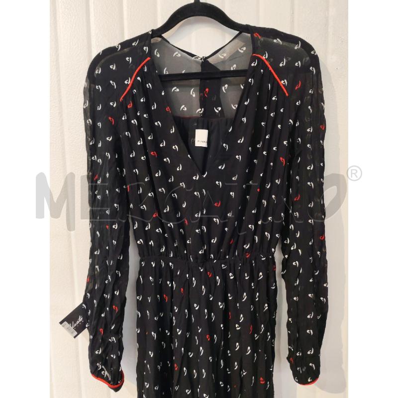 ABITO DONNA PINKO NERO FANTASIA BIANCA ROSSA | Mercatino dell'Usato Mestre 4