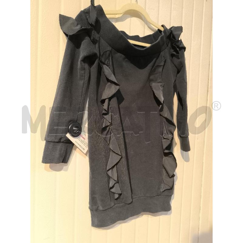 ABITO DONNA PINKO NERO TIPO FELPA CON VOUALNT SCOLLO AB BARCA | Mercatino dell'Usato Mestre 3