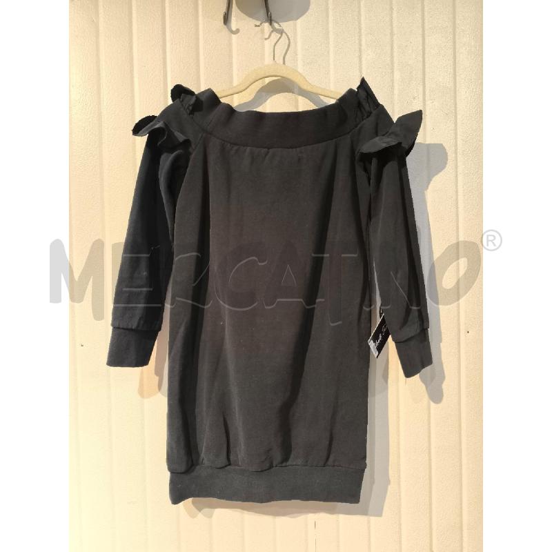 ABITO DONNA PINKO NERO TIPO FELPA CON VOUALNT SCOLLO AB BARCA | Mercatino dell'Usato Mestre 4