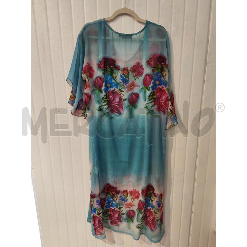 ABITO DONNA POSITANO AZZURRO FIORI STRASS | Mercatino dell'Usato Mestre 4