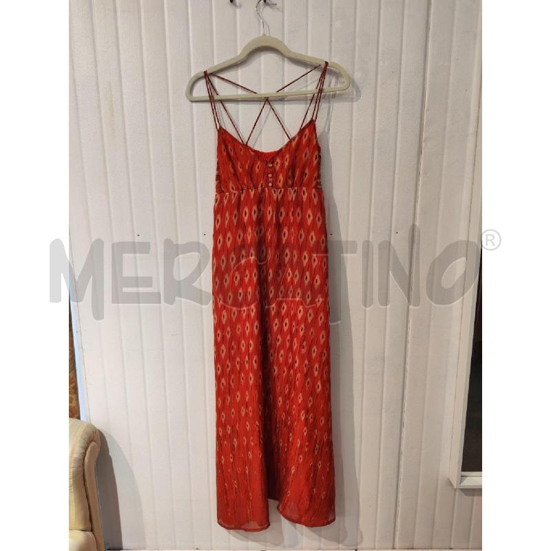 ABITO DONNA PROMOD ARANCIONE LUNGO SPALLINE INCROCIATE | Mercatino dell'Usato Mestre 1