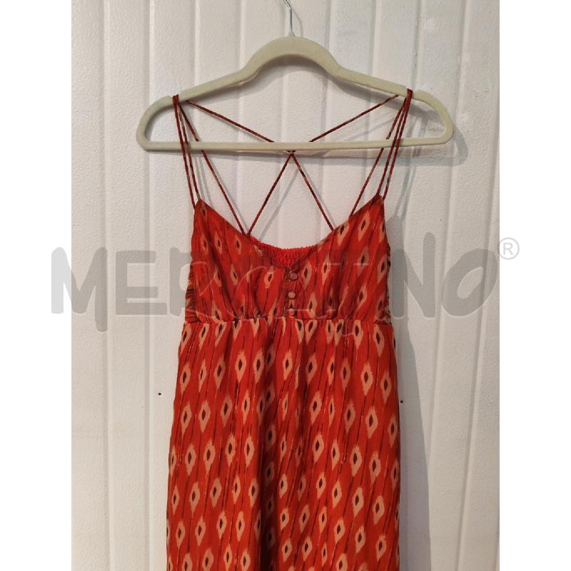 ABITO DONNA PROMOD ARANCIONE LUNGO SPALLINE INCROCIATE | Mercatino dell'Usato Mestre 2