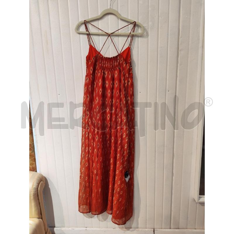 ABITO DONNA PROMOD ARANCIONE LUNGO SPALLINE INCROCIATE | Mercatino dell'Usato Mestre 3