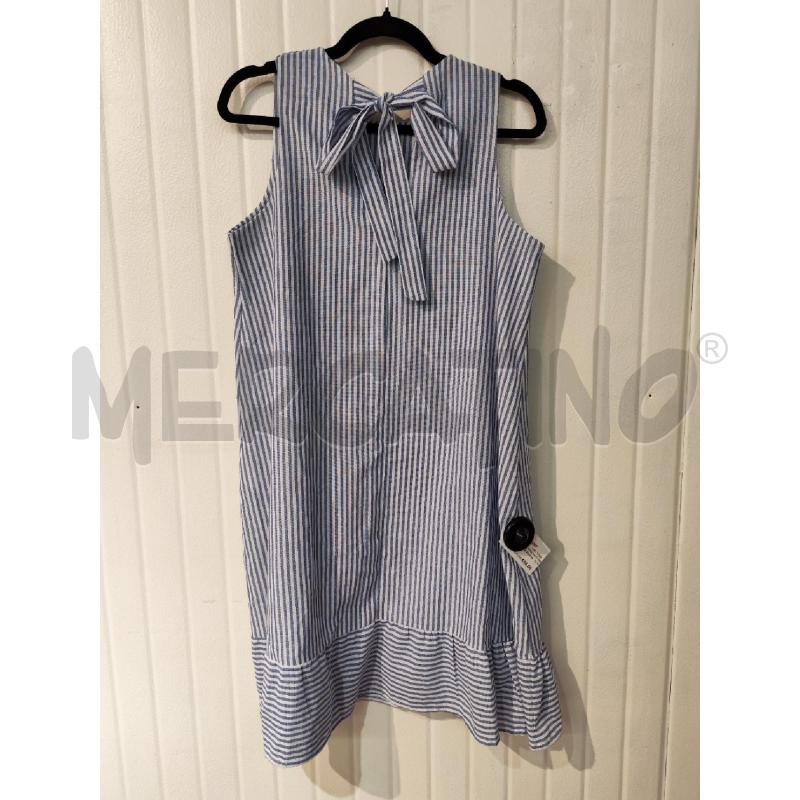 ABITO DONNA RAFFY POLO RIGHE BIANCHE AZZURRE | Mercatino dell'Usato Mestre 4