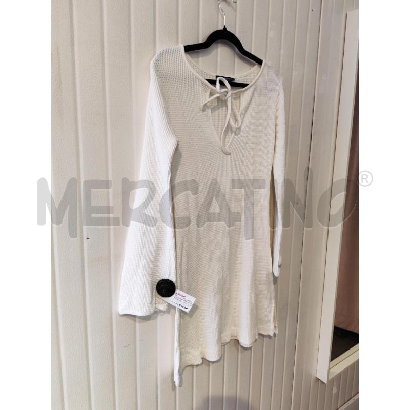 ABITO DONNA RALPH LAUREN BIANCO A NIDO D'APE MANICHE LUNGHE | Mercatino dell'Usato Mestre 3
