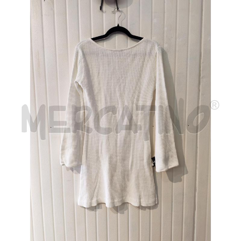 ABITO DONNA RALPH LAUREN BIANCO A NIDO D'APE MANICHE LUNGHE | Mercatino dell'Usato Mestre 4