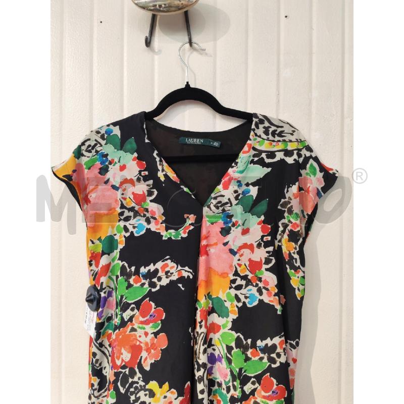 ABITO DONNA RALPH LAUREN NERO FIORI COLORATI | Mercatino dell'Usato Mestre 2