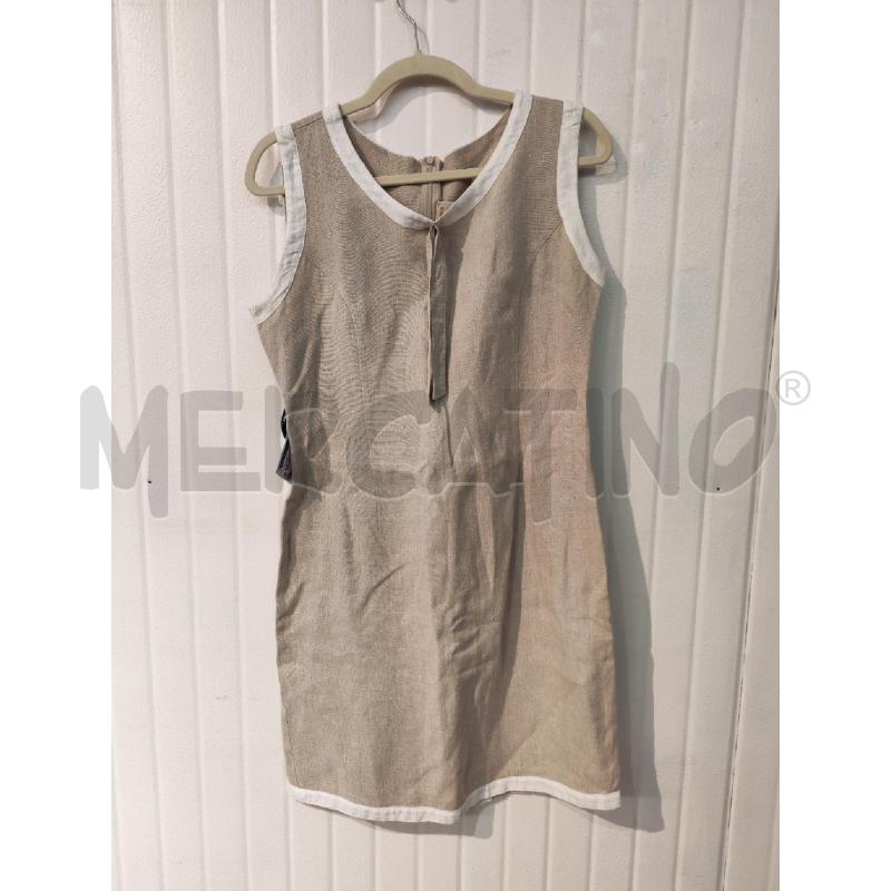 ABITO DONNA REBECCA ALLISON BEIGE PROFILI BIANCHI | Mercatino dell'Usato Mestre 1
