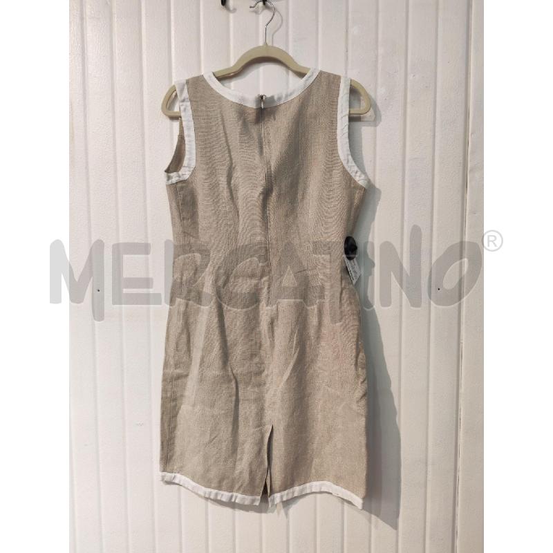 ABITO DONNA REBECCA ALLISON BEIGE PROFILI BIANCHI | Mercatino dell'Usato Mestre 4